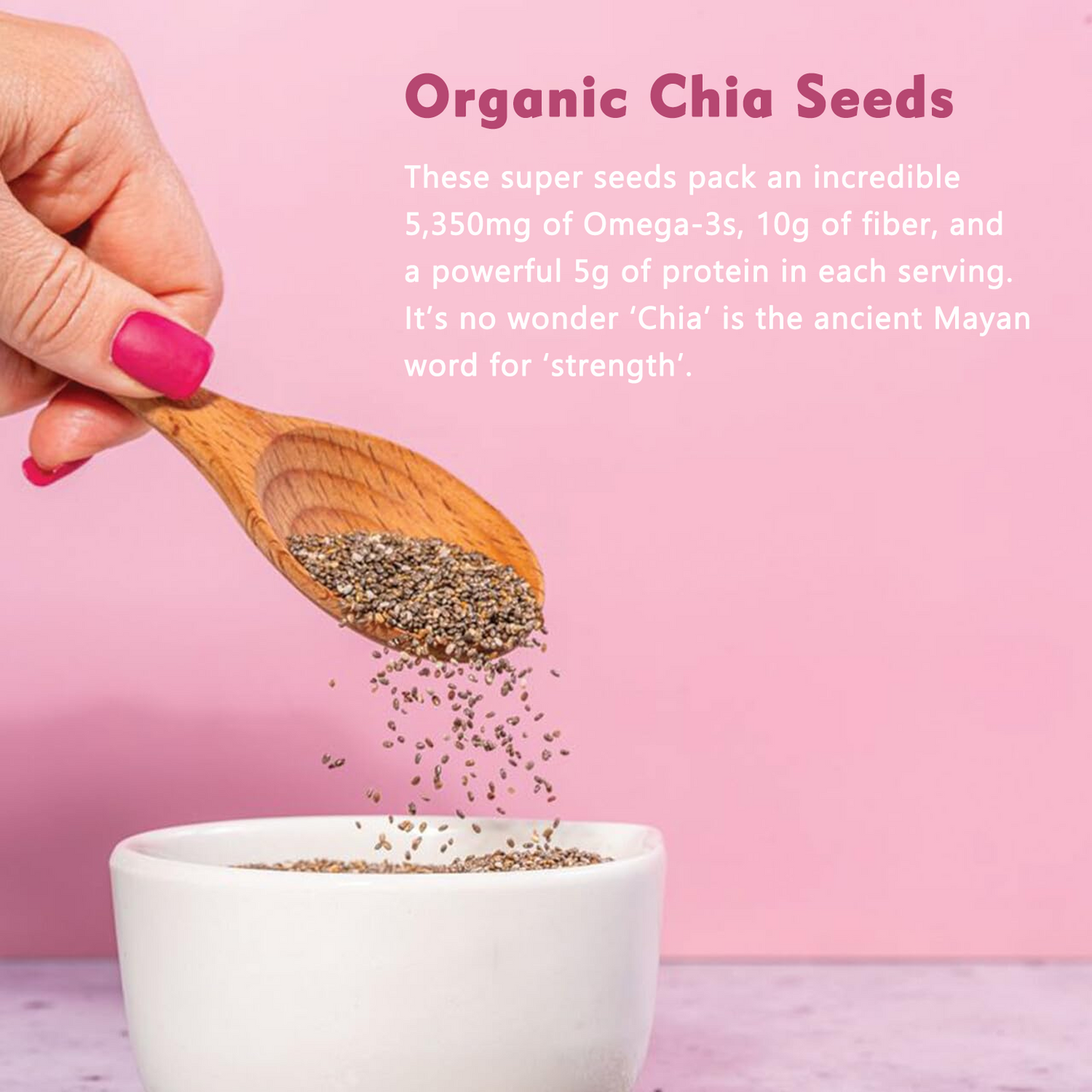 Unleash Your Potential with Organic Chia Seeds 2 lbs (32 Oz)! Now only $9.90, buy two, get one free!🌱